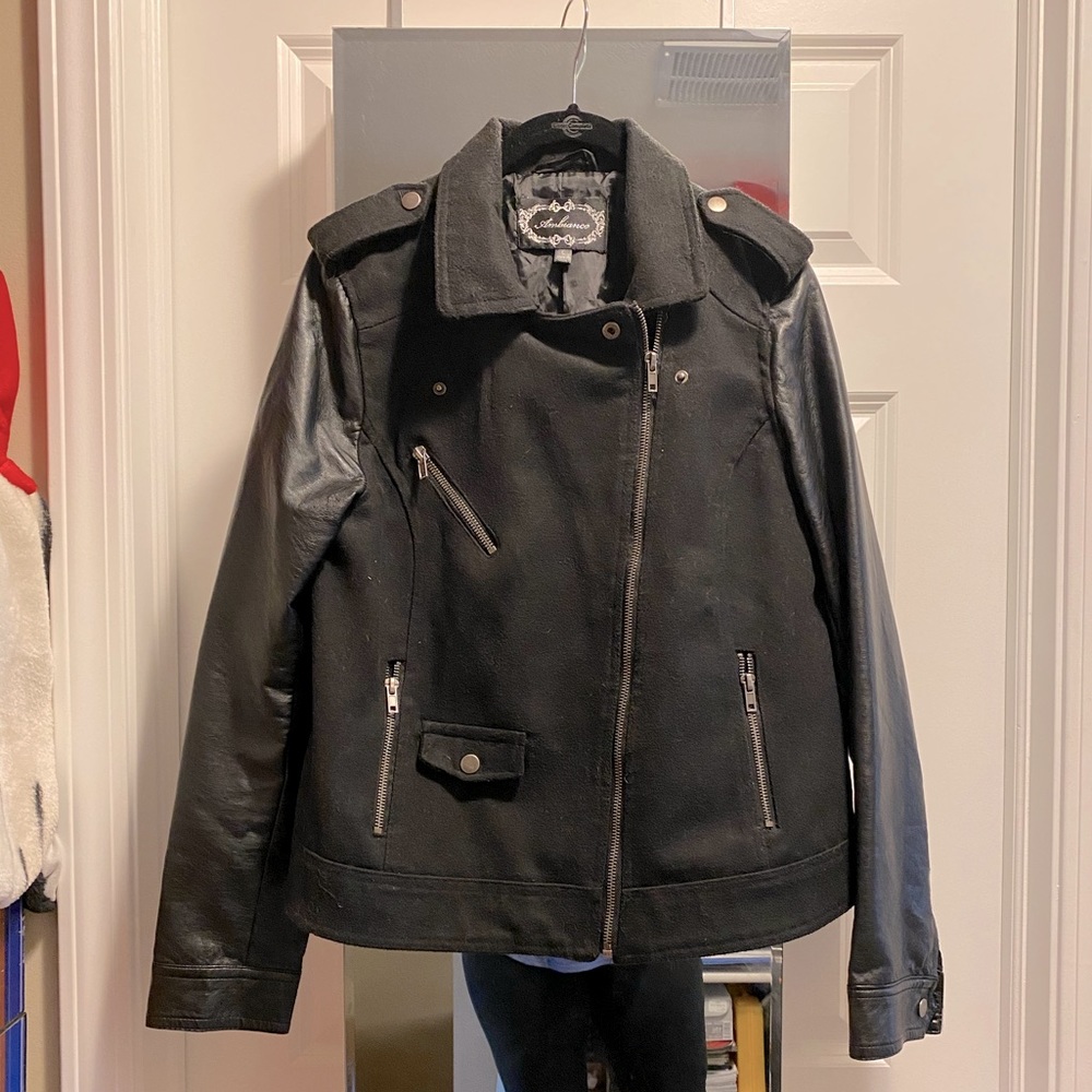 Black bomber jacket